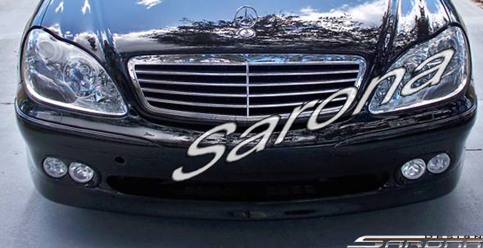 Custom Mercedes S Class  Sedan Front Bumper (2000 - 2002) - $590.00 (Part #MB-073-FB)